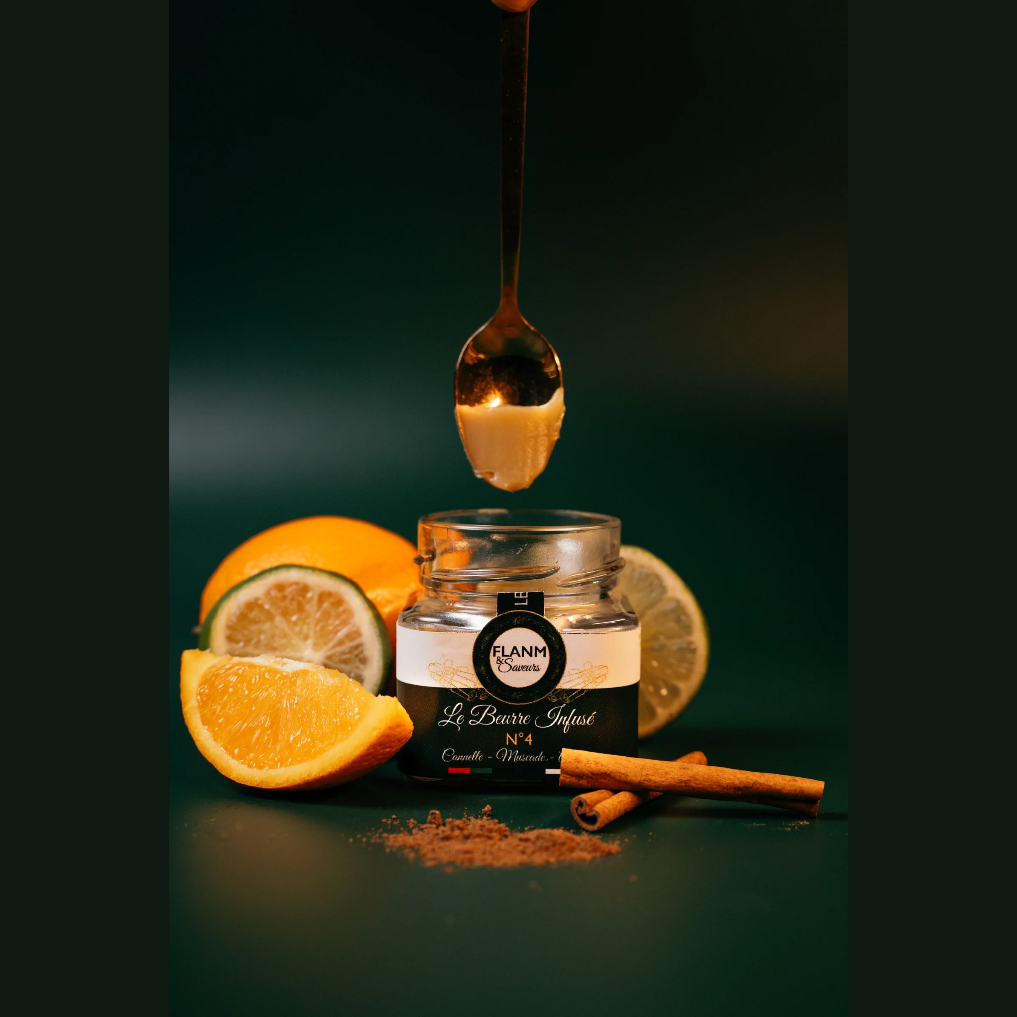 Beurre infusé n°4 - Cannelle, Muscade & Agrumes