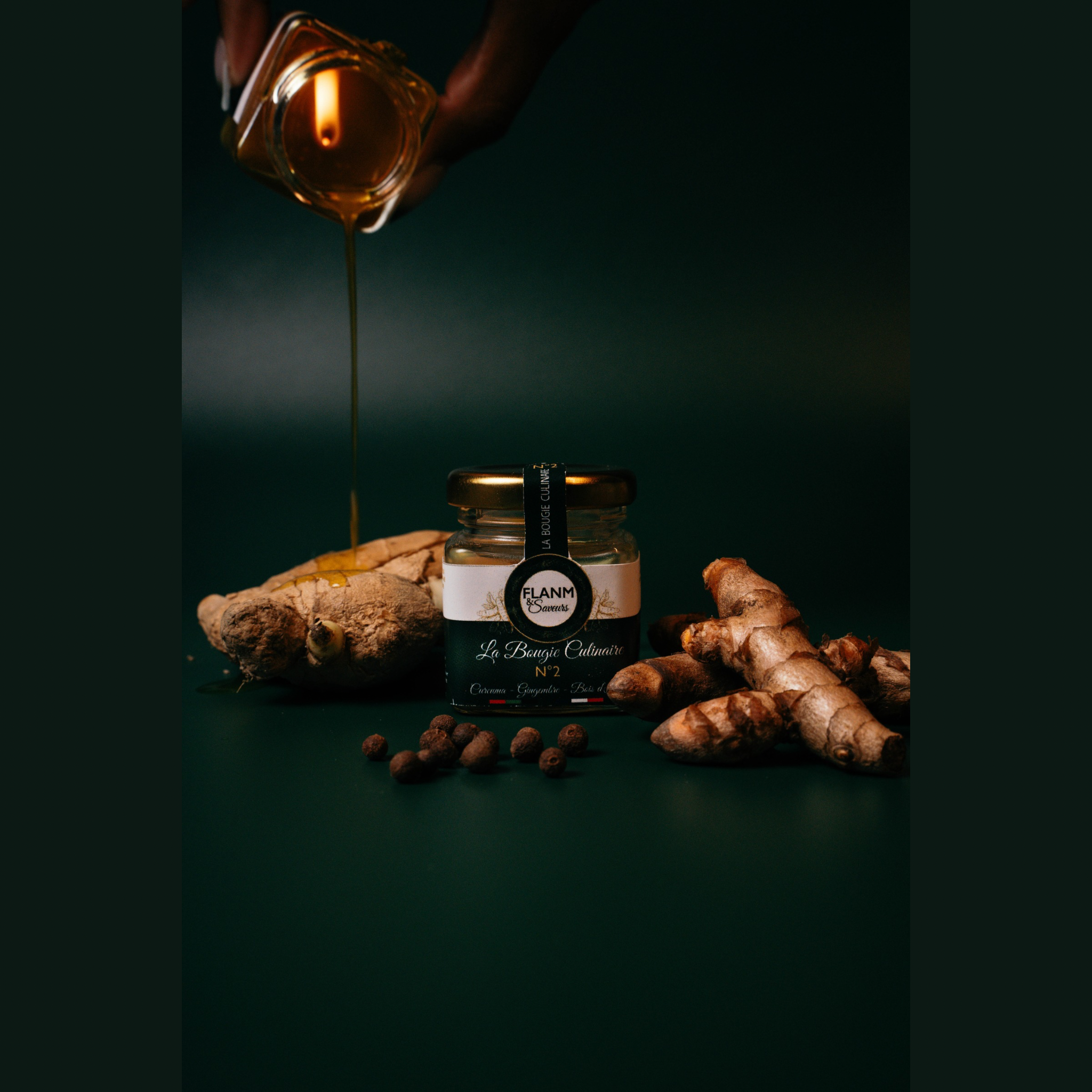 La bougie culinaire n°2 - Curcuma, Gingembre & Bois d’Inde