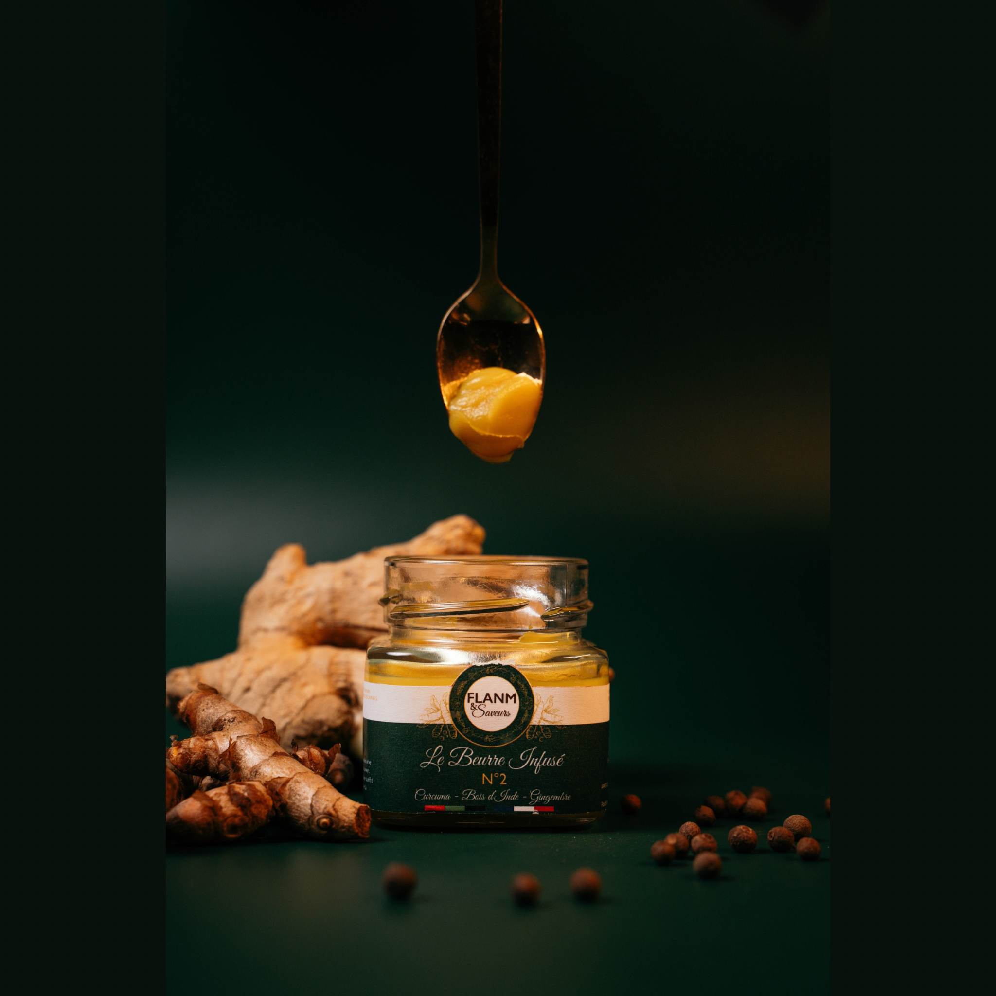 Beurre infusé n°2 - Curcuma, Gingembre & Bois d’Inde