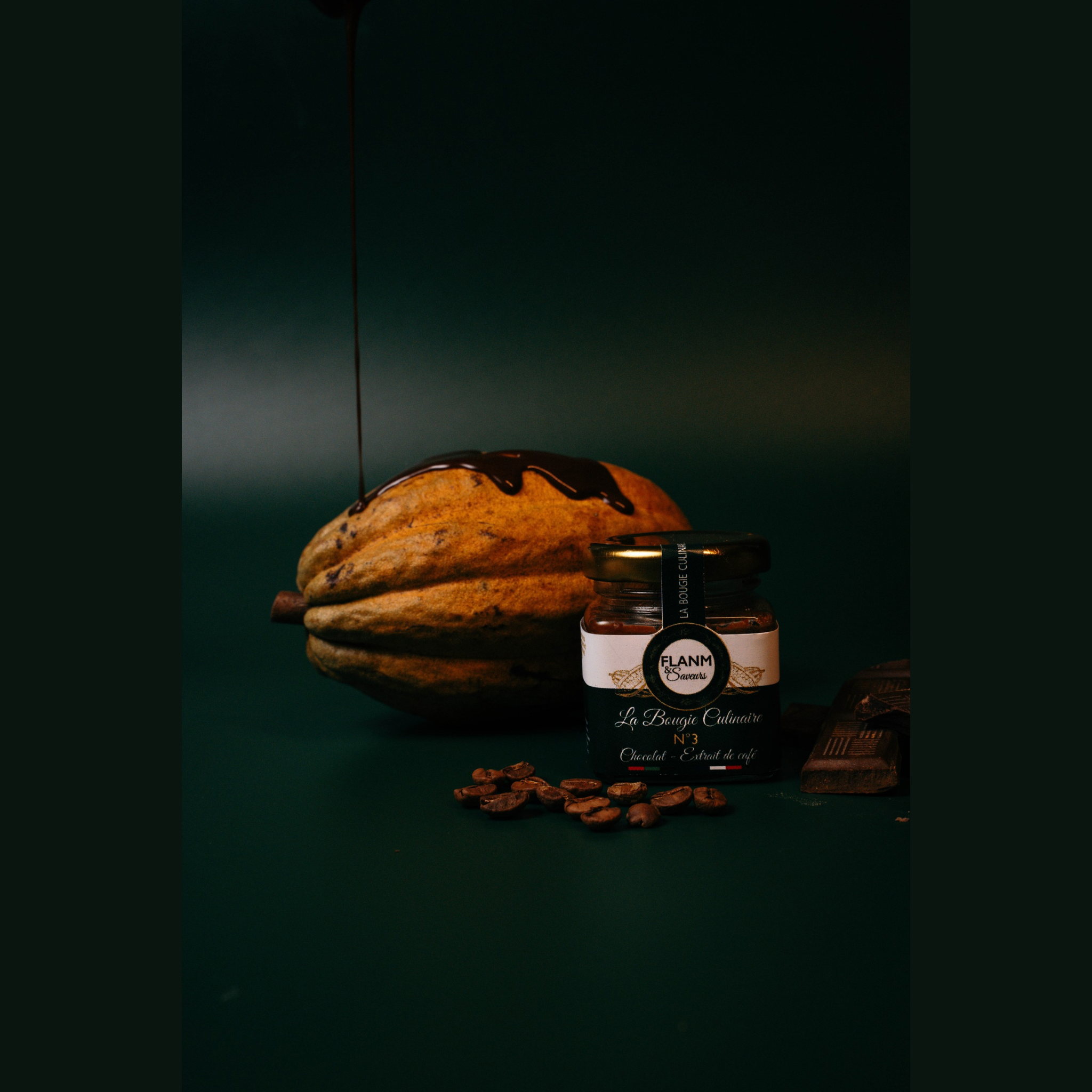 La bougie culinaire n°3 - Chocolat & Extrait de café